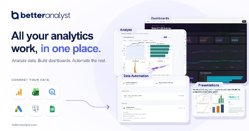 Better Analyst (formerly Formula Bot) | All-in-One Analytics
